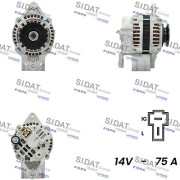 A12MH0222A2 SIDAT alternátor A12MH0222A2 SIDAT