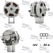 A12ML0418A2 SIDAT alternátor A12ML0418A2 SIDAT