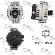 A12VA0284 SIDAT alternátor A12VA0284 SIDAT