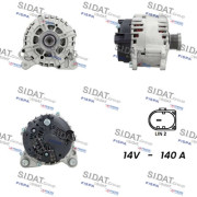 A12VA0864 SIDAT alternátor A12VA0864 SIDAT