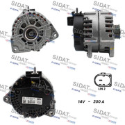 A12VA1237 SIDAT alternátor A12VA1237 SIDAT