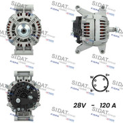 A24BH0126A2 SIDAT alternátor A24BH0126A2 SIDAT