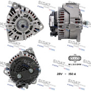 A24BH0138 SIDAT alternátor A24BH0138 SIDAT