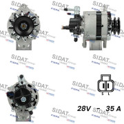 A24HT0120A2 SIDAT alternátor A24HT0120A2 SIDAT