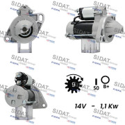 S12DE0509A2 SIDAT żtartér S12DE0509A2 SIDAT