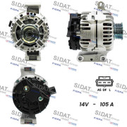 A12BH0205A2 SIDAT alternátor A12BH0205A2 SIDAT