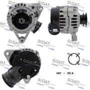 A12BH0404A2 SIDAT alternátor A12BH0404A2 SIDAT