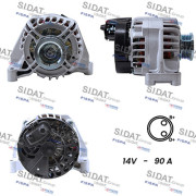 A12DE0138A2 SIDAT alternátor A12DE0138A2 SIDAT