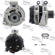 A12DE1212A2 SIDAT alternátor A12DE1212A2 SIDAT