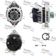 A12DR1134A2 SIDAT alternátor A12DR1134A2 SIDAT