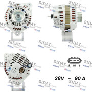 A24MH0027A2 SIDAT alternátor A24MH0027A2 SIDAT