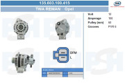 135.603.100.415 BV PSH alternátor 135.603.100.415 BV PSH