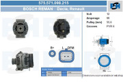 575.571.098.215 BV PSH alternátor 575.571.098.215 BV PSH