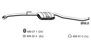 024266 Střední tlumič výfuku ERNST