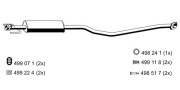 043021 ERNST stredný tlmič výfuku 043021 ERNST