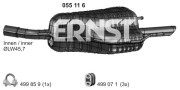 055116 Zadní tlumič výfuku ERNST
