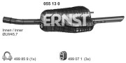 055130 Zadní tlumič výfuku ERNST