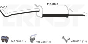 115063 Zadní tlumič výfuku ERNST