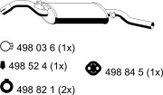 132190 Zadní tlumič výfuku ERNST