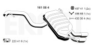 161084 Zadní tlumič výfuku ERNST