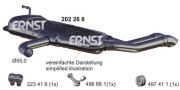 202268 ERNST koncový tlmič výfuku 202268 ERNST