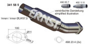 341585 Opravné potrubí, katalyzátor ERNST