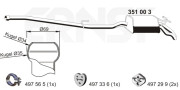 351003 Zadní tlumič výfuku ERNST