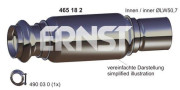 465182 Prużný díl výfuku ERNST
