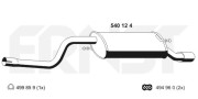 540124 Zadní tlumič výfuku ERNST