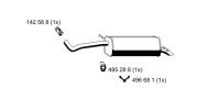 645065 Zadní tlumič výfuku ERNST