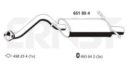 651004 Zadní tlumič výfuku ERNST
