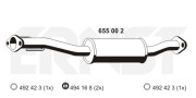 655002 Střední tlumič výfuku ERNST