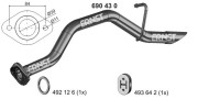690430 Výfuková trubka ERNST