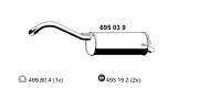 695039 Zadní tlumič výfuku ERNST