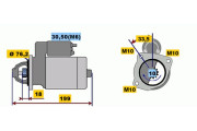 0 001 107 410 Startér BOSCH