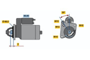 0 001 108 143 Startér BOSCH