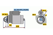 0 001 108 401 Startér BOSCH