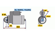 0 001 110 011 Startér BOSCH