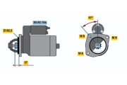 0 001 110 083 Startér BOSCH