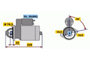 0 001 115 012 Startér BOSCH