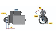 0 001 115 035 Startér BOSCH