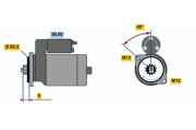 0 001 124 020 Startér BOSCH