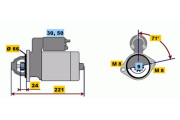 0 001 208 507 Startér BOSCH