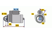 0 001 218 163 Startér BOSCH