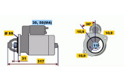 0 001 231 007 Startér BOSCH