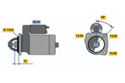 0 001 231 040 Startér BOSCH