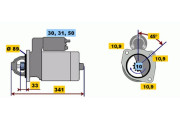 0 001 368 026 Startér BOSCH