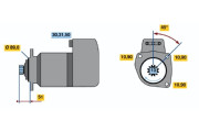 0 001 416 004 Startér BOSCH