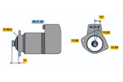 0 001 416 025 Startér BOSCH