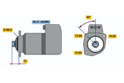 0 001 417 002 Startér BOSCH